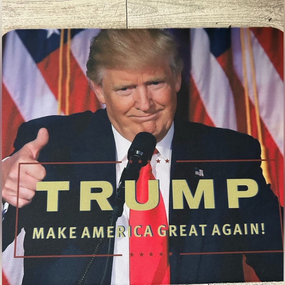 Trump Themed Mouse Pad - Red and Black